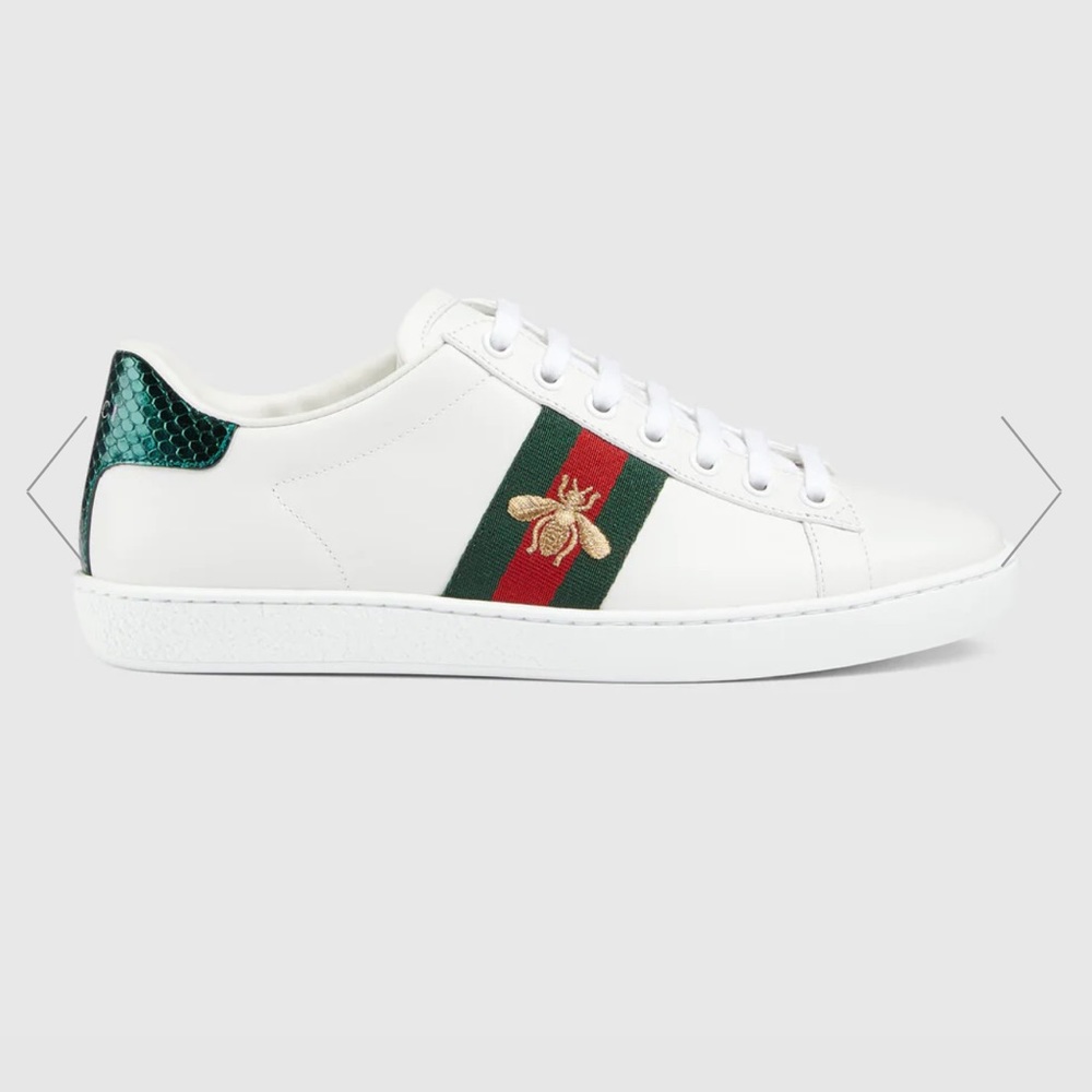 Gucci Ace Womens Sneaker with bee and box